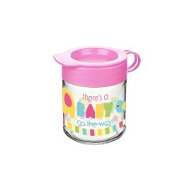 Bebekevi Staklena posuda za hranu za bebe - Roze