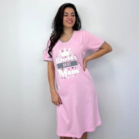 Spavaćice za trudnice i dojenje best mom roze XL